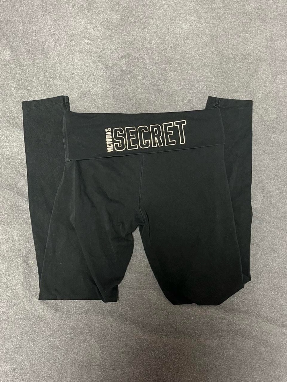Victoria's Secret black fold over angel wing leggings